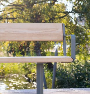 Nordlys Benk med ryggstøtte