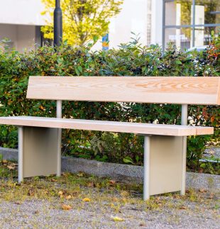 Fjord Benk med ryggstøtte